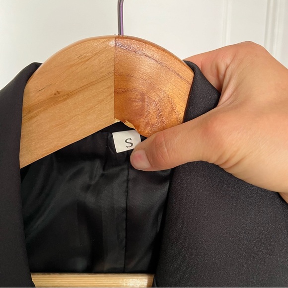 BLACK OVERSIZED BLAZER *Sz S* - Picture 7 of 10